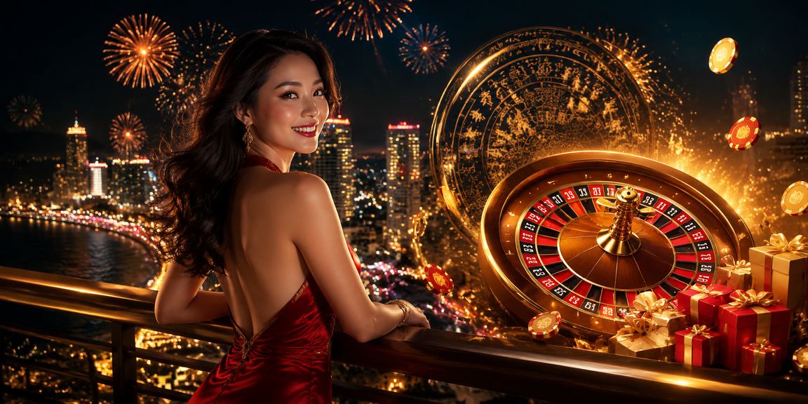 Khung cảnh chợ đêm Nha Trang với người dùng tìm hiểu câu hỏi roulette trên điện thoại